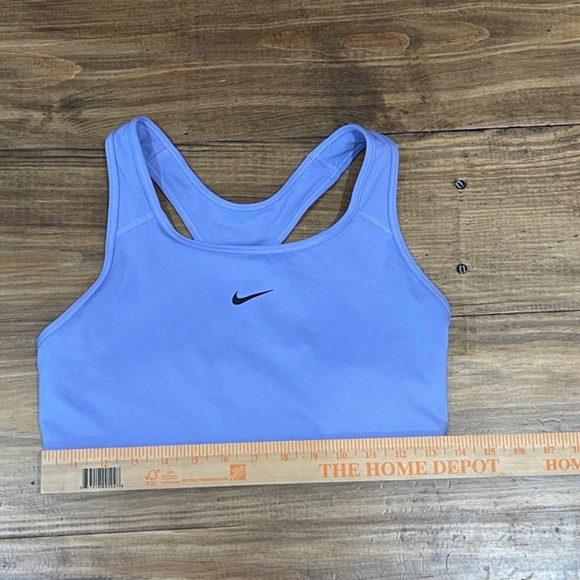 Nike Swoosh Womens Sports Bra Lavender Medium Support Activewear Large Racerback - Picture 7 of 9
